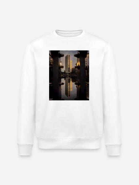 Caught Between the Bolts - Stanley/Stella ROLLER Unisex Organic Sweatshirt - white