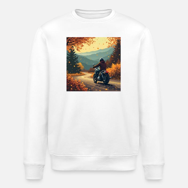 Ride into Autumn - Stanley/Stella Unisex Bio-Sweatshirt ROLLER - Weiß