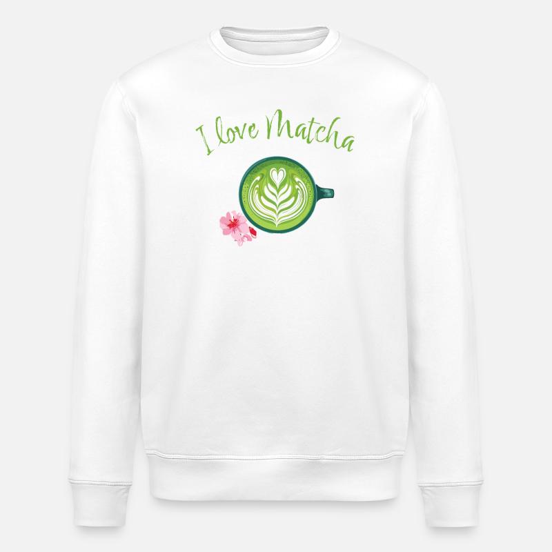 L’amour du matcha - Sweat bio ROLLER Stanley/Stella Unisexe - blanc