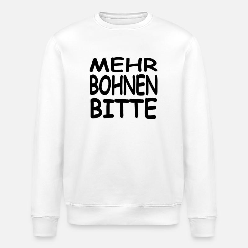 Haricots - Sweat bio ROLLER Stanley/Stella Unisexe - blanc