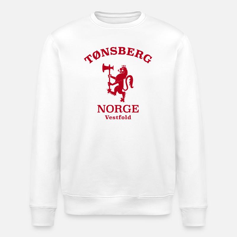 Tonsberg Norge Norway - Stanley/Stella ROLLER Unisex Organic Sweatshirt - white