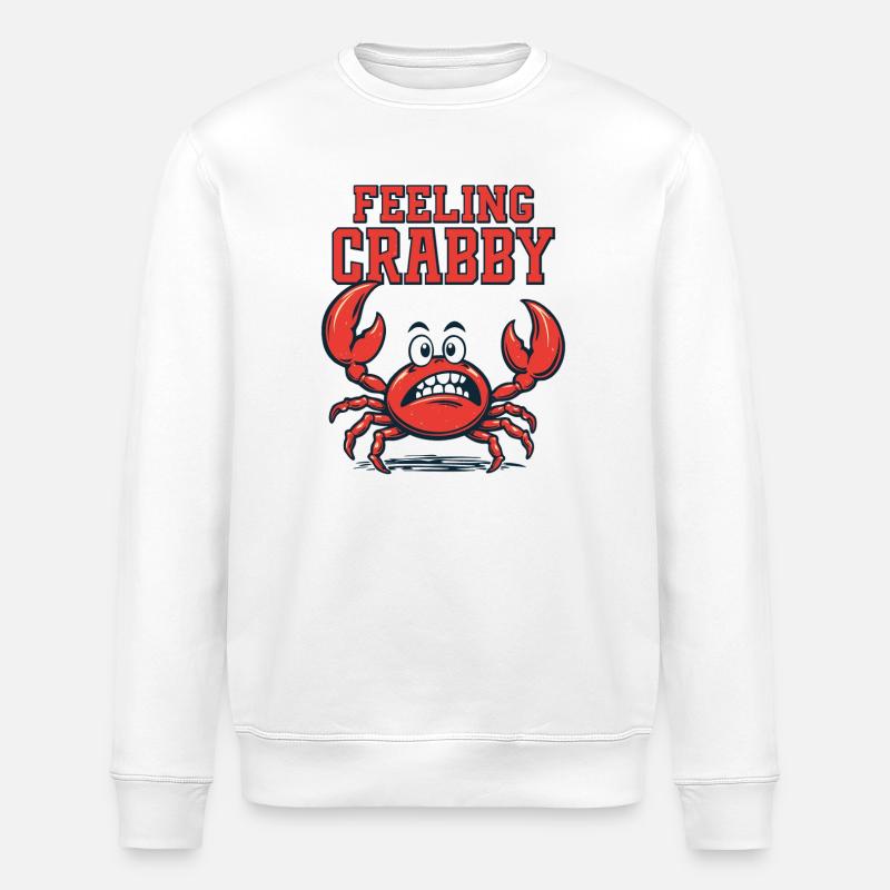 feeling crabby - Sweat bio ROLLER Stanley/Stella Unisexe - blanc
