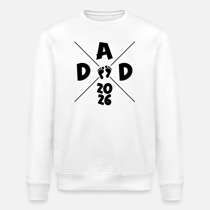 Dad 2026 - Stanley/Stella Unisex Bio-Sweatshirt ROLLER - Weiß