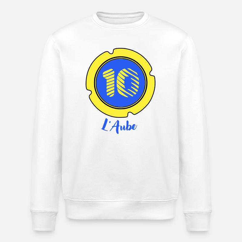 Logo département de l'Aube 10 - Sweat bio ROLLER Stanley/Stella Unisexe - blanc