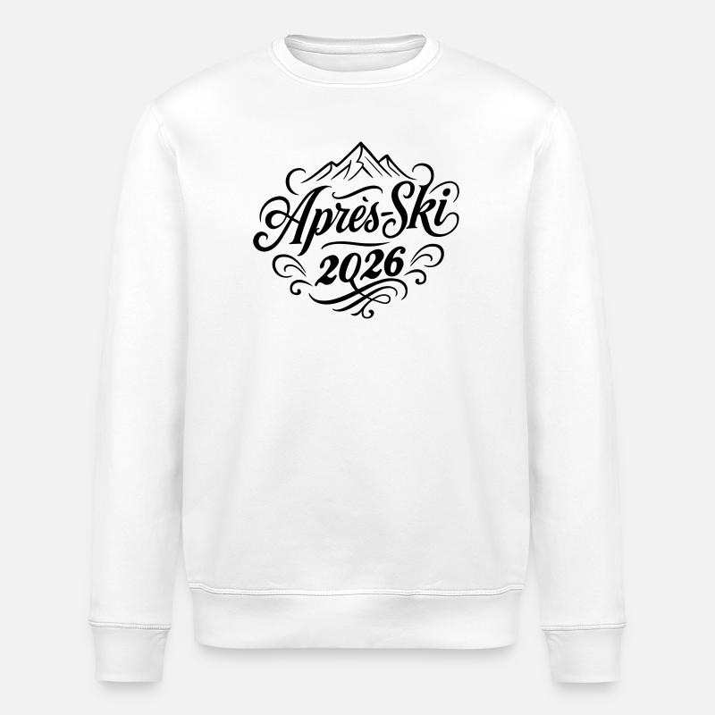 Après-ski 2026 - Stanley/Stella ROLLER Unisex Organic Sweatshirt - white