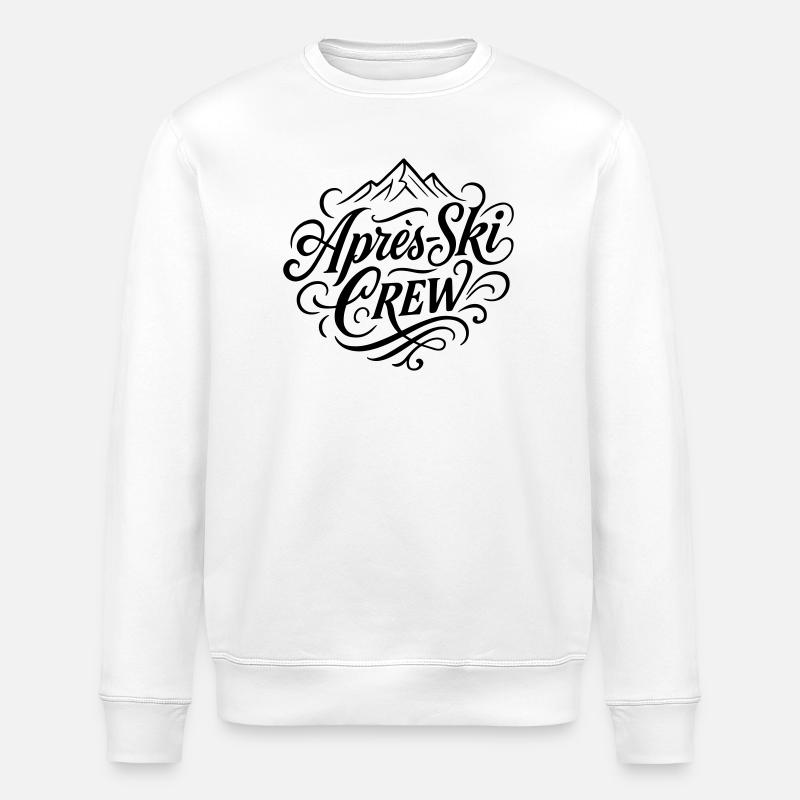 APRÈS Ski Crew - Stanley/Stella ROLLER Unisex Organic Sweatshirt - white