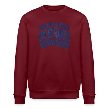 Professional Overthinker - Stanley/Stella ROLLER Unisex Organic Sweatshirt - white - Front - Nik (191cm)
