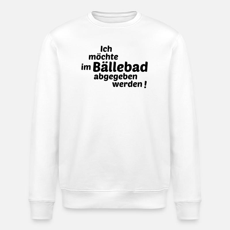 Baellebad - Stanley/Stella Unisex Bio-Sweatshirt ROLLER - Weiß