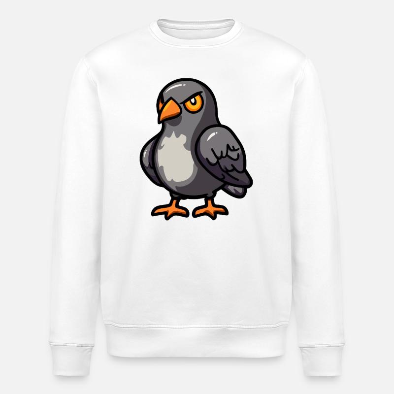Colombe Oiseau Halloween Bande dessinée Drôle - Sweat bio ROLLER Stanley/Stella Unisexe - blanc