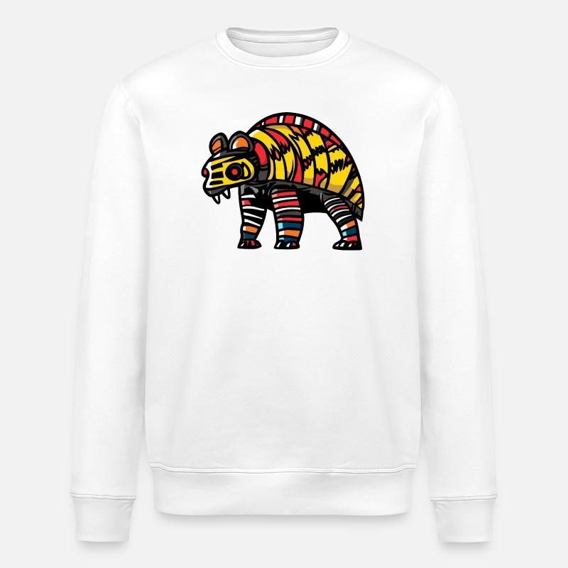 Armadillo Halloween Comic Funny - Stanley/Stella ROLLER Unisex Organic Sweatshirt - white