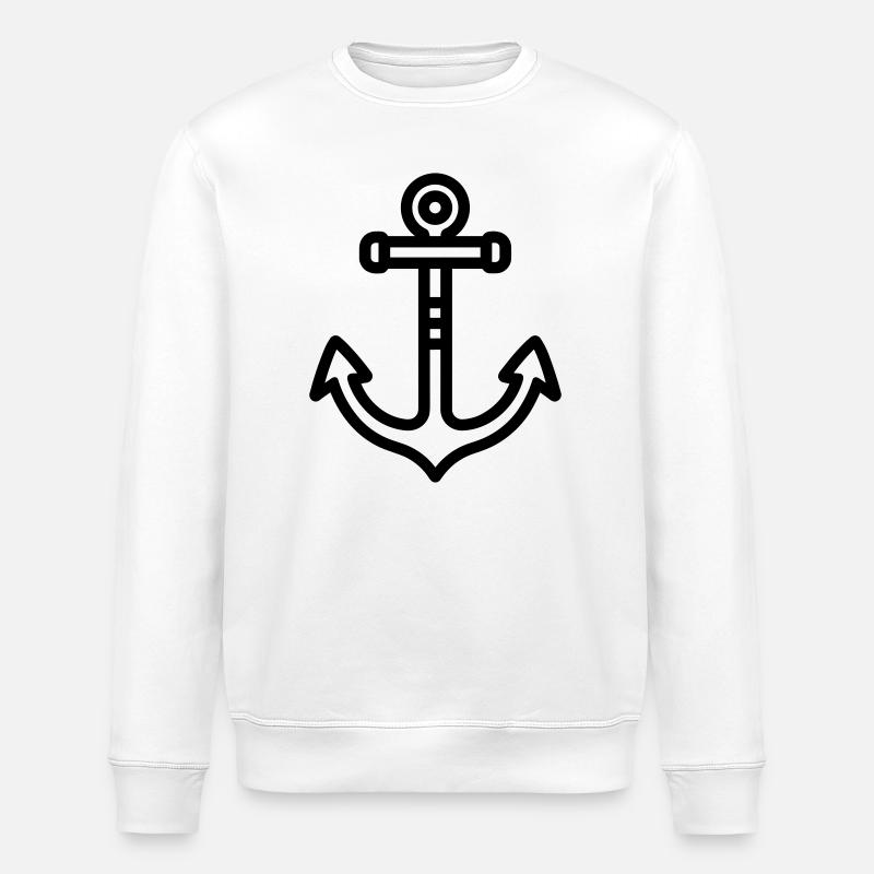 ancre - Sweat bio ROLLER Stanley/Stella Unisexe - blanc