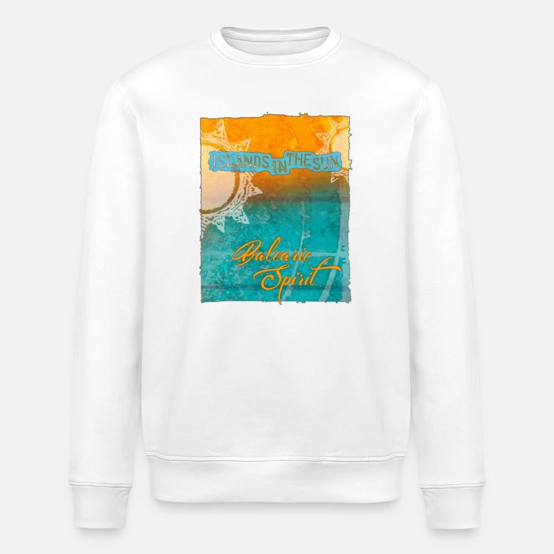 Balearic Islands in the Sun - Stanley/Stella Unisex Bio-Sweatshirt ROLLER - Weiß