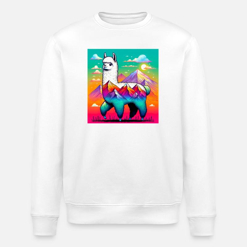 Alpaca - Stanley/Stella ROLLER Unisex Organic Sweatshirt - white