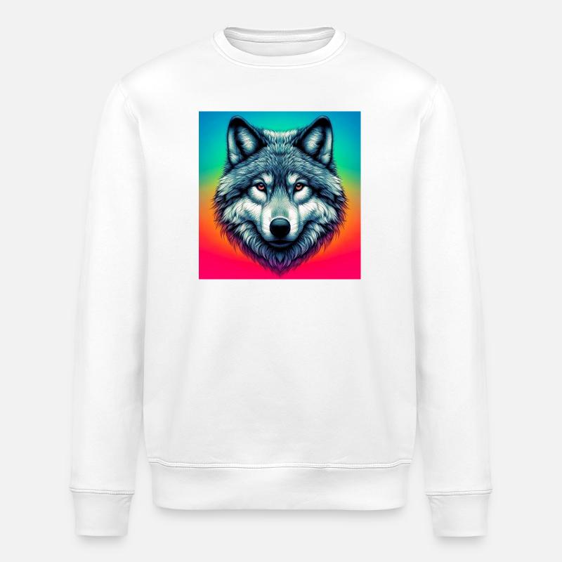 Wolf - Stanley/Stella Unisex Bio-Sweatshirt ROLLER - Weiß