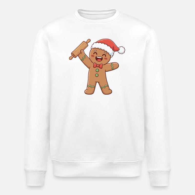 Pâtisserie de Noël Art Baker - Sweat bio ROLLER Stanley/Stella Unisexe - blanc