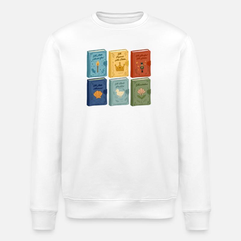 Fairy tale covers - Stanley/Stella ROLLER Unisex Organic Sweatshirt - white