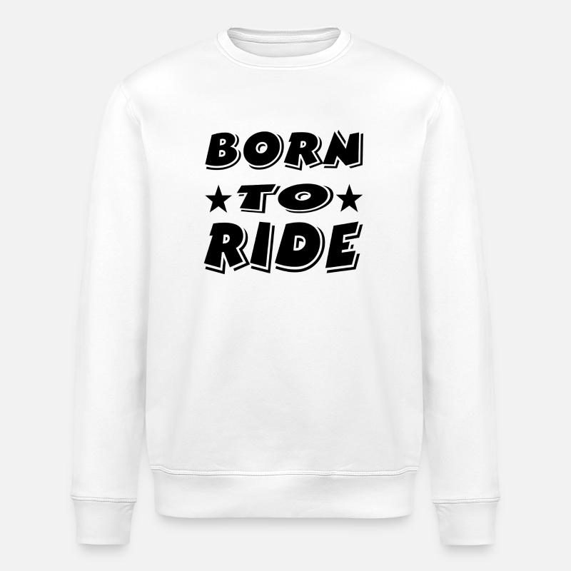 motocyclette - Sweat bio ROLLER Stanley/Stella Unisexe - blanc