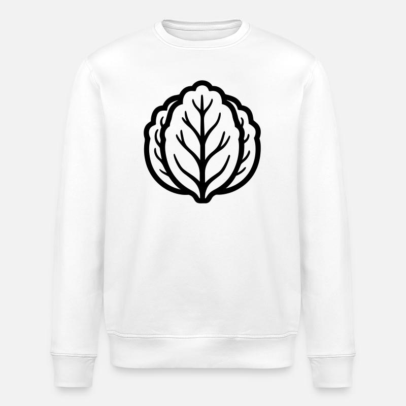 cabbage - Stanley/Stella ROLLER Unisex Organic Sweatshirt - white