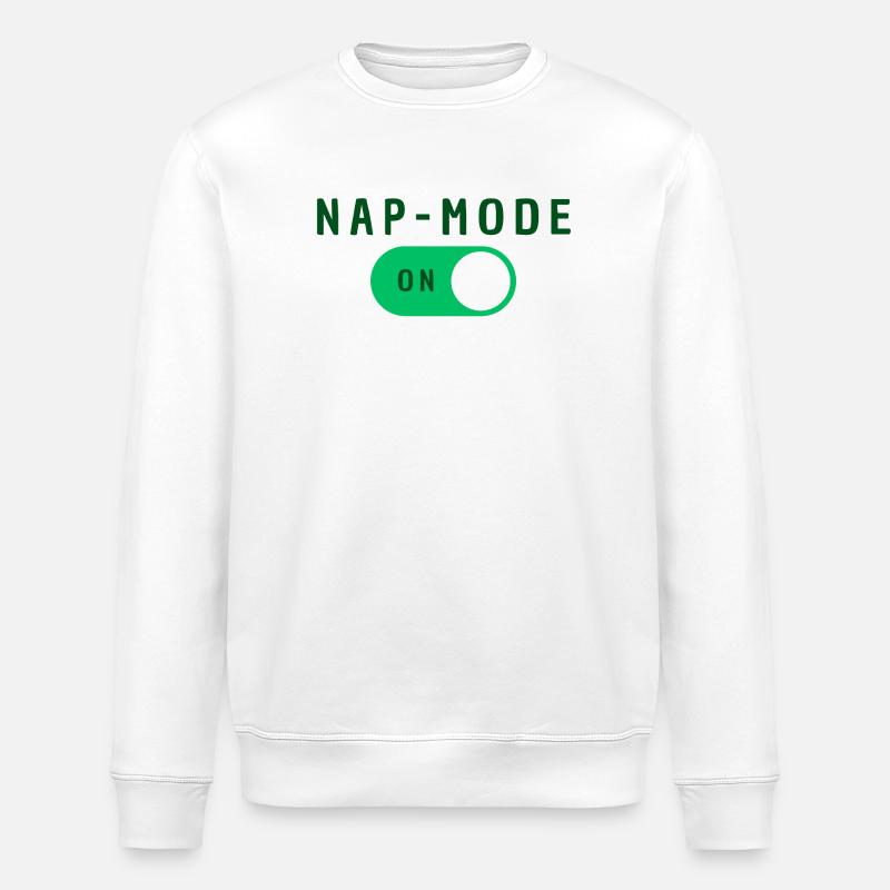 Nap Modus Aktiv - Stanley/Stella Unisex Bio-Sweatshirt ROLLER - Weiß