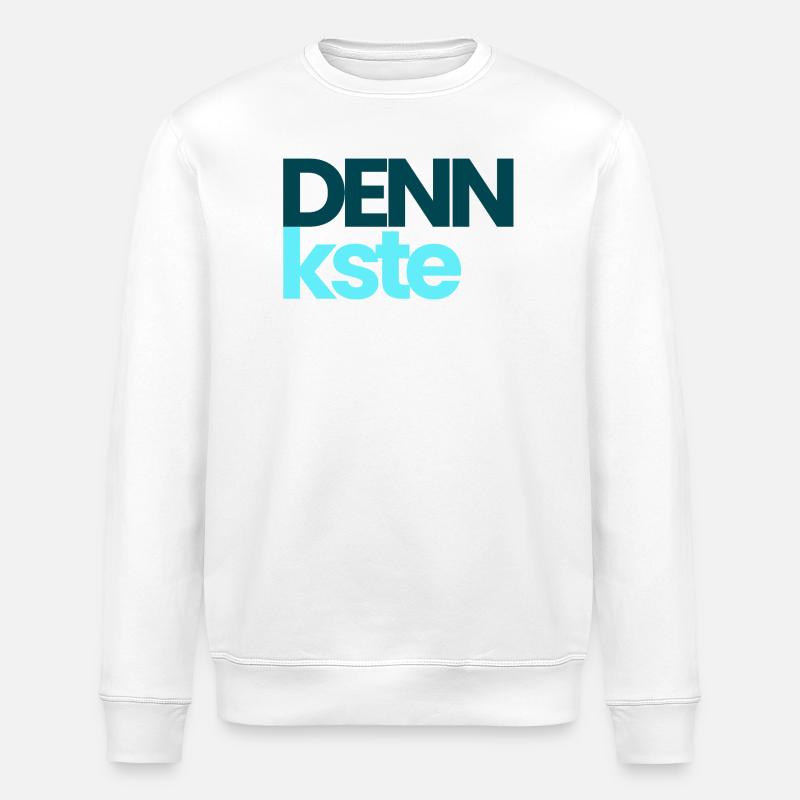 DENNkste Support Shirt  - Stanley/Stella Unisex Bio-Sweatshirt ROLLER - Weiß