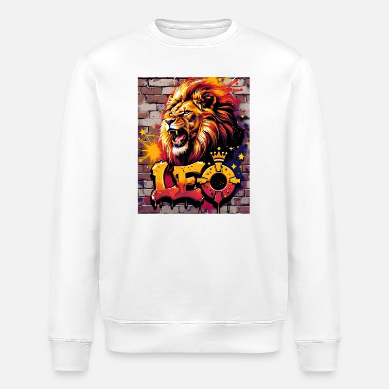 Lion - Sweat bio ROLLER Stanley/Stella Unisexe - blanc