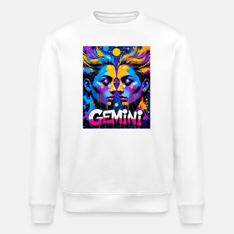 Zwillinge - Stanley/Stella Unisex Bio-Sweatshirt ROLLER - Weiß