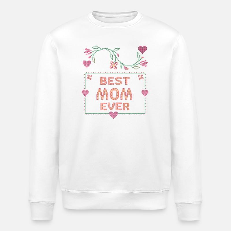 beste Mama - Stanley/Stella Unisex Bio-Sweatshirt ROLLER - Weiß