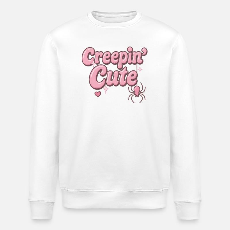 Creepin Mignon / Y2K Halloween Design - Sweat bio ROLLER Stanley/Stella Unisexe - blanc