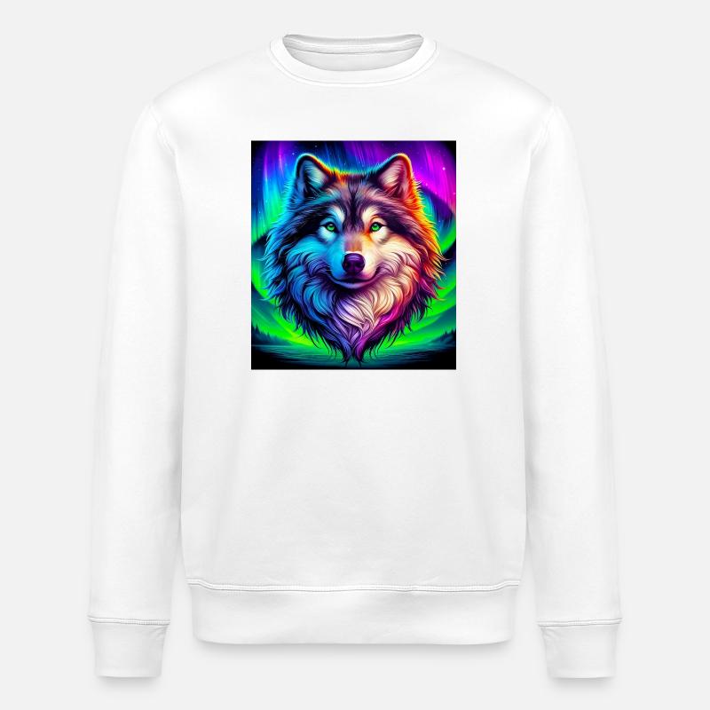 Wolf - Stanley/Stella Unisex Bio-Sweatshirt ROLLER - Weiß