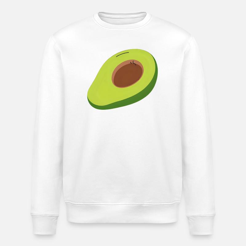 Avocat Halbschnitt Illustration - Sweat bio ROLLER Stanley/Stella Unisexe - blanc