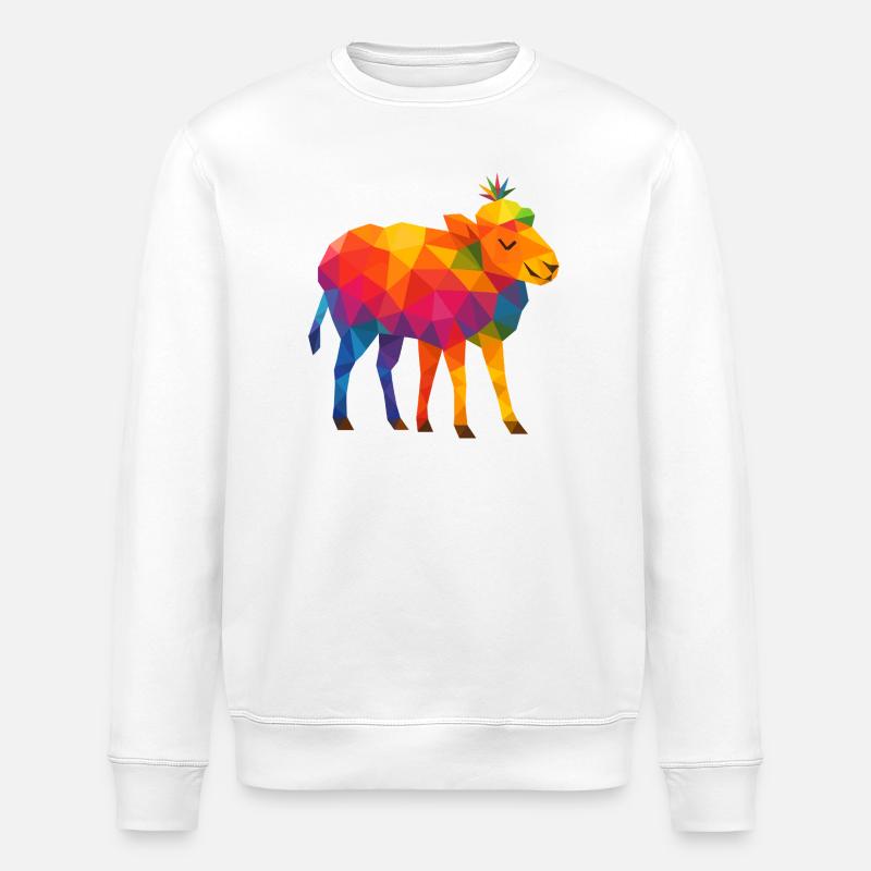 Regenbogenschiff mit 5 Beinen - Stanley/Stella Unisex Bio-Sweatshirt ROLLER - Weiß