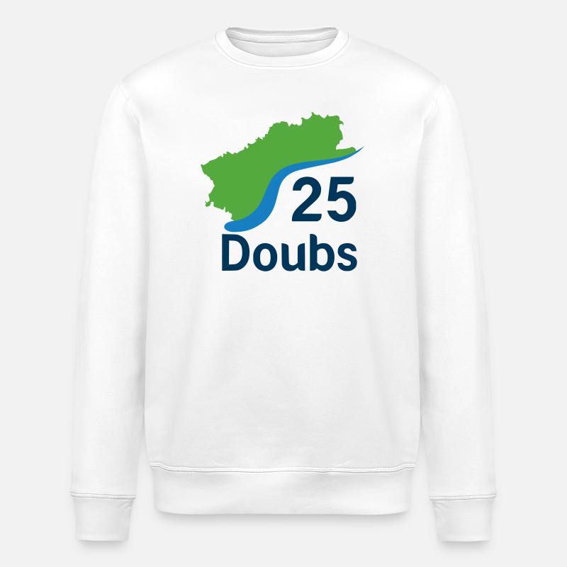 Doubs 25 - Sweat bio ROLLER Stanley/Stella Unisexe - blanc