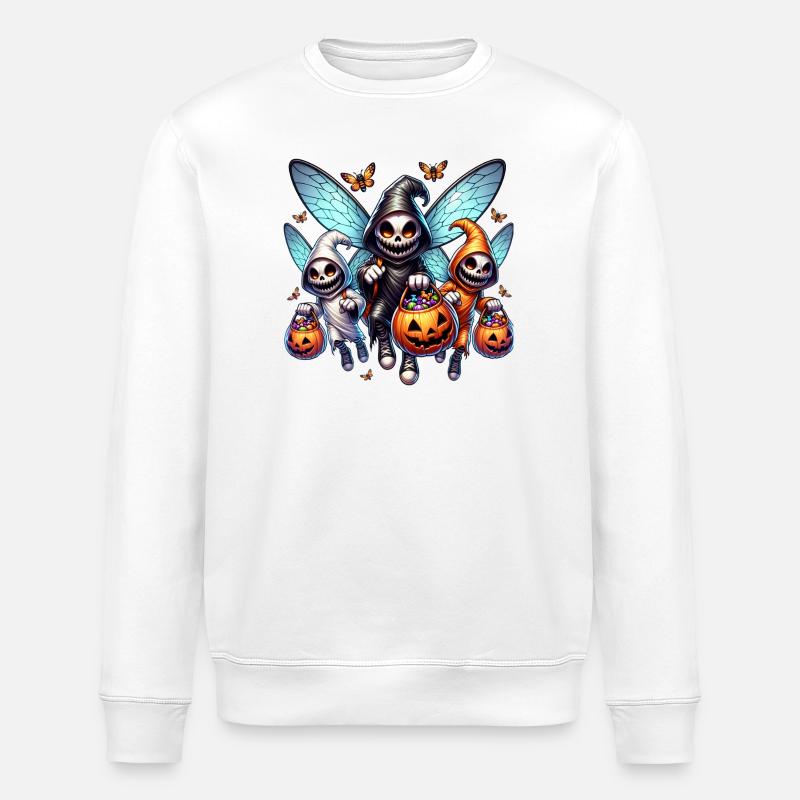 Spooky Squad - Stanley/Stella Unisex Bio-Sweatshirt ROLLER - Weiß