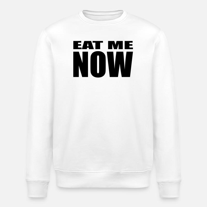 EAT ME NOW - Stanley/Stella Unisex Bio-Sweatshirt ROLLER - Weiß