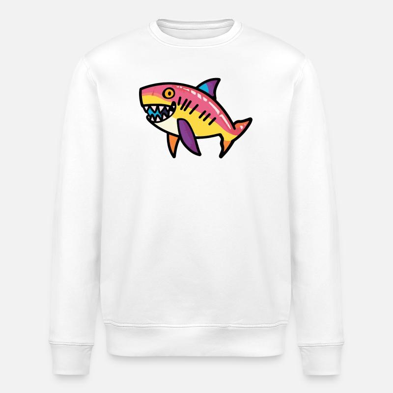 Requin Halloween Zombie - Sweat bio ROLLER Stanley/Stella Unisexe - blanc