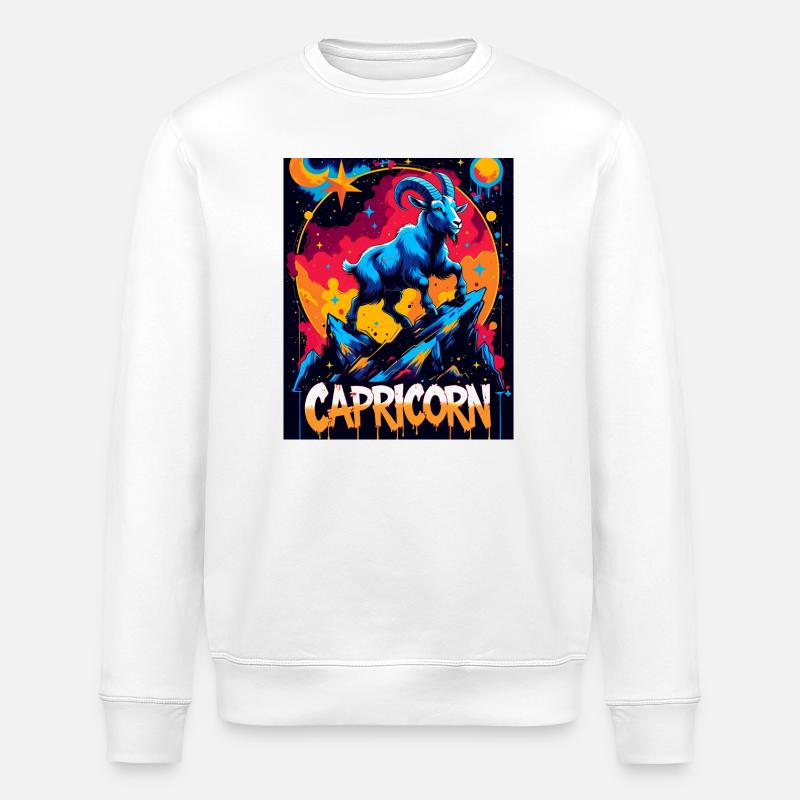 Steinbock - Stanley/Stella Unisex Bio-Sweatshirt ROLLER - Weiß