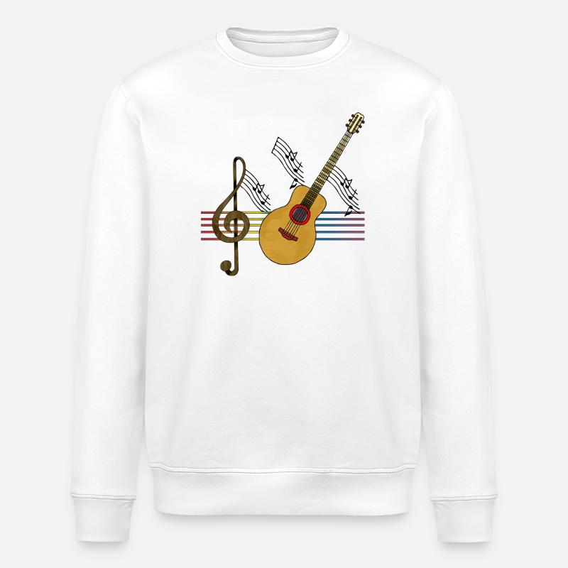 Gitarre - Stanley/Stella Unisex Bio-Sweatshirt ROLLER - Weiß