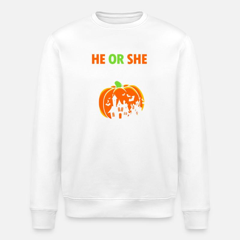 Gender Reveal Halloween Werdende Mutter - Stanley/Stella Unisex Bio-Sweatshirt ROLLER - Weiß
