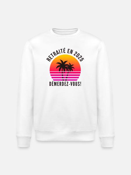 Retired in 2025, Humour retires - Stanley/Stella ROLLER Unisex Organic Sweatshirt - white