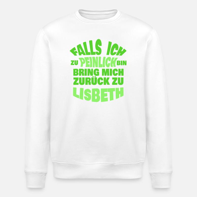Bachelor party Lisbeth - Stanley/Stella ROLLER Unisex Organic Sweatshirt - white