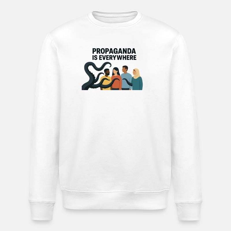 Propaganda Ist Überall Vielfaltsbild - Stanley/Stella Unisex Bio-Sweatshirt ROLLER - Weiß