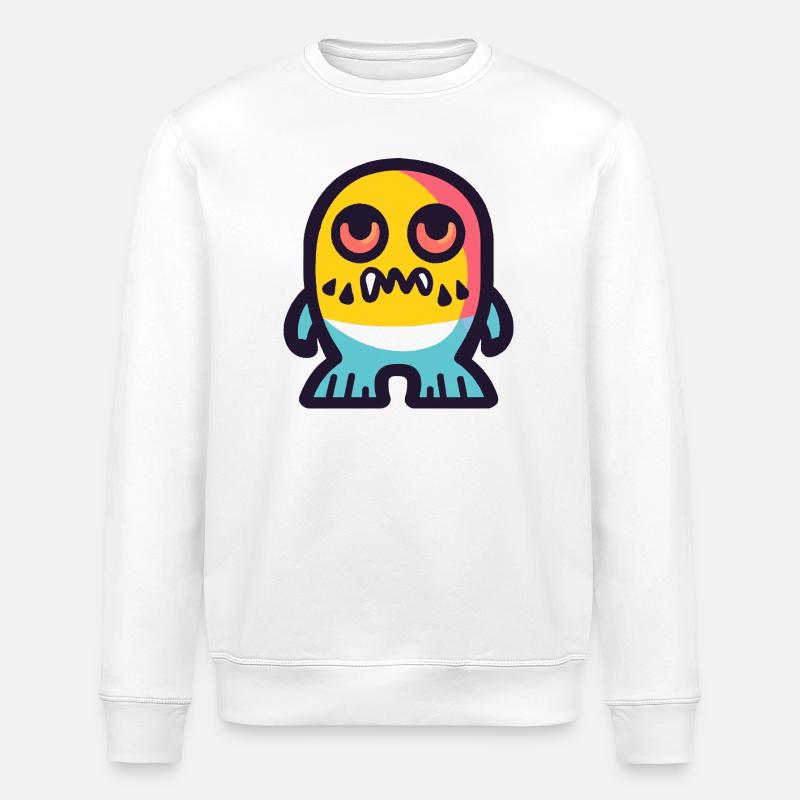 Robbe Zombie Halloween Zombie - Stanley/Stella Unisex Bio-Sweatshirt ROLLER - Weiß