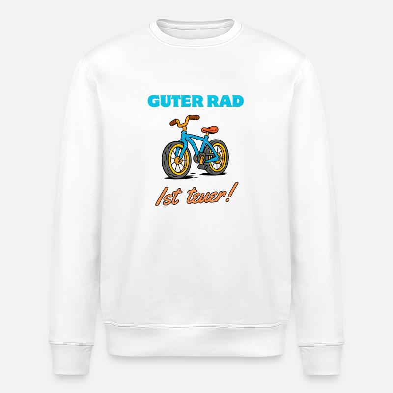 Bonne roue Dire cher Vélo - Sweat bio ROLLER Stanley/Stella Unisexe - blanc