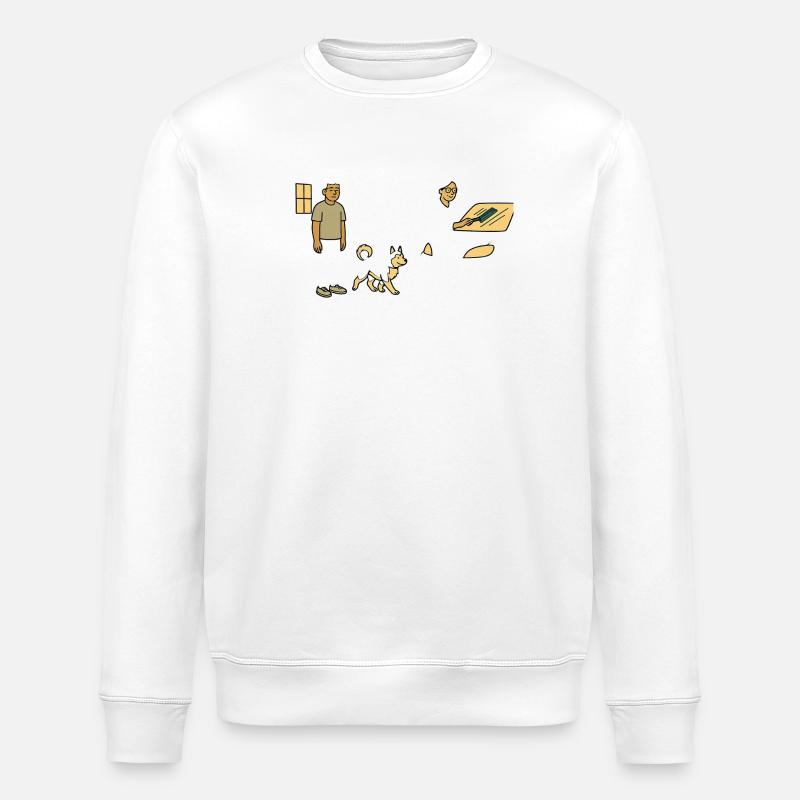 Heures - Sweat bio ROLLER Stanley/Stella Unisexe - blanc