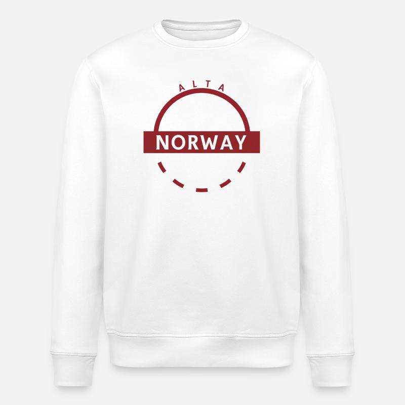 Alta Norway Emblem Ring - Stanley/Stella Unisex Bio-Sweatshirt ROLLER - Weiß