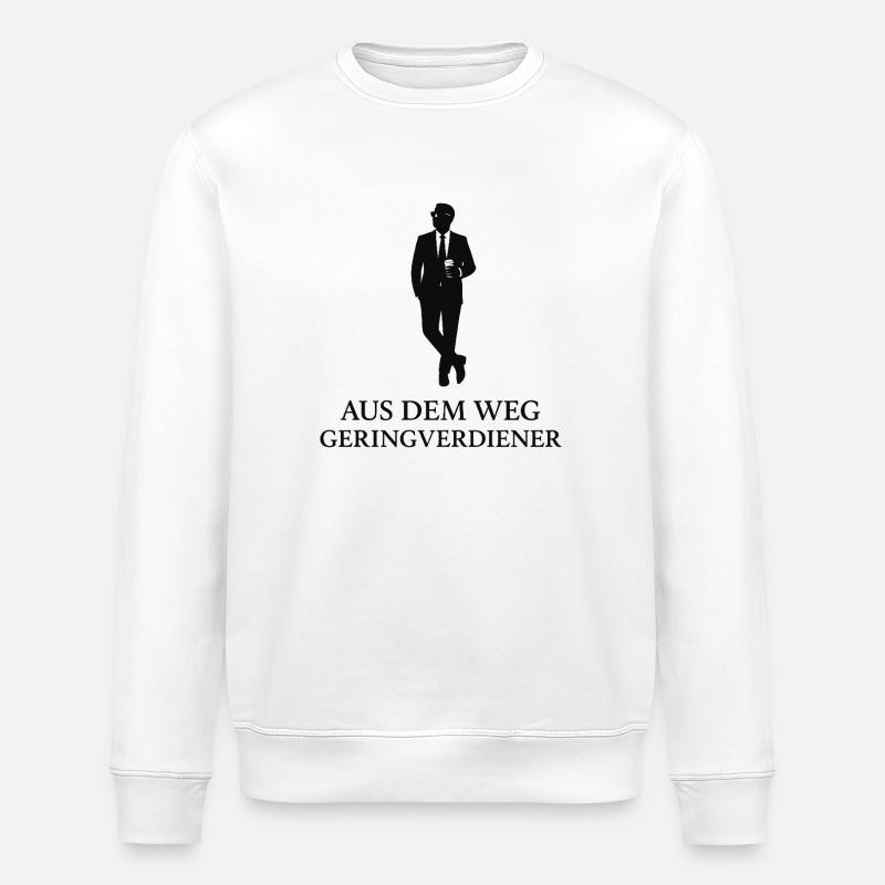 Aus dem Weg Geringverdiener - Stanley/Stella Unisex Bio-Sweatshirt ROLLER - Weiß