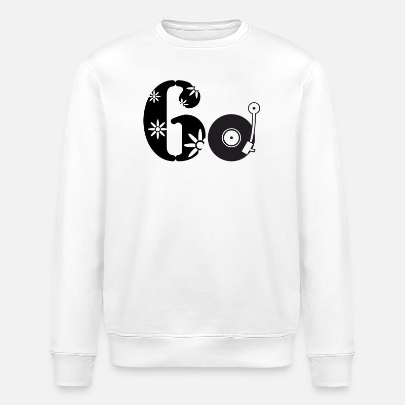 60er Sechzigster Sixties 60. - Stanley/Stella Unisex Bio-Sweatshirt ROLLER - Weiß