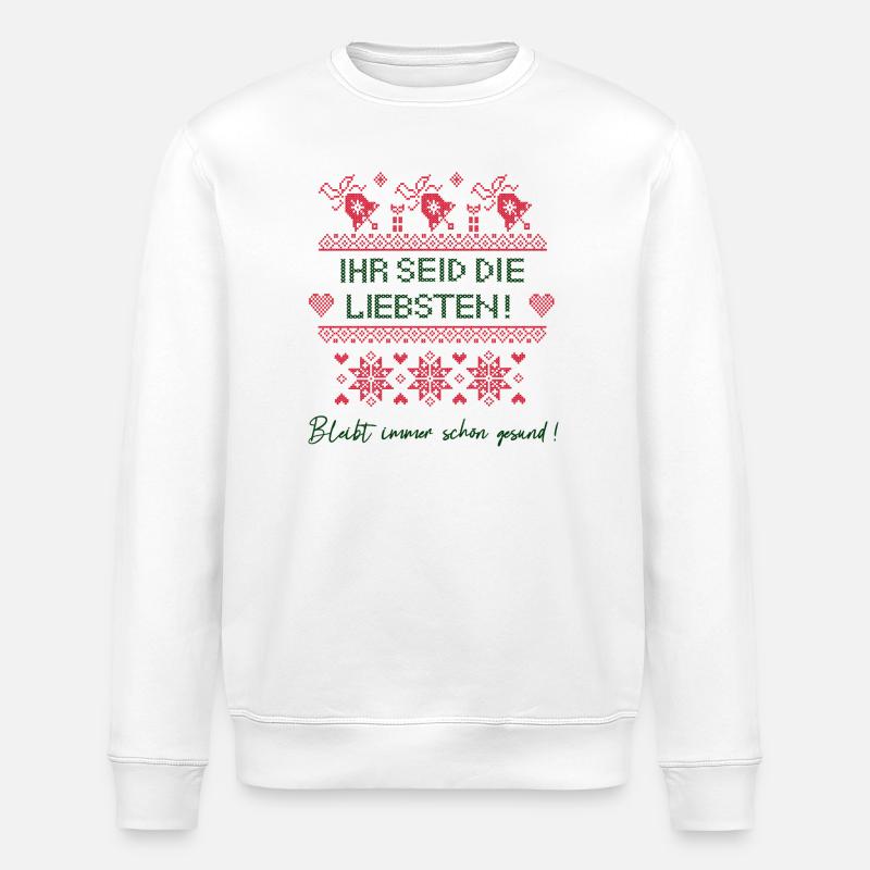 Noël - Sweat bio ROLLER Stanley/Stella Unisexe - blanc