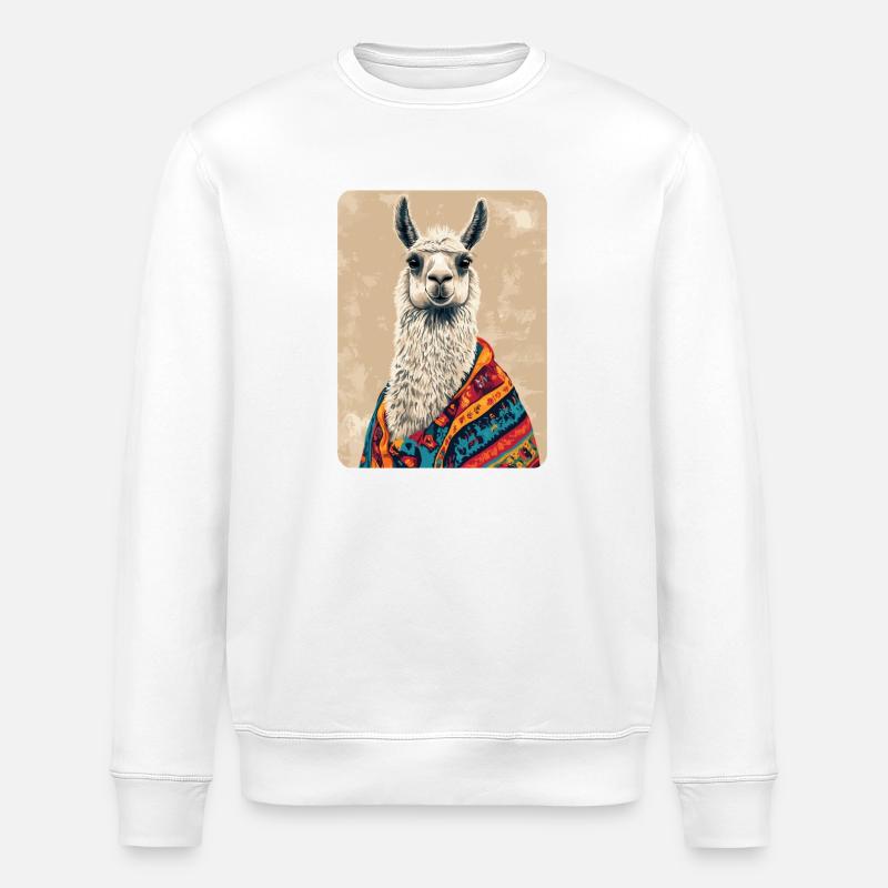 lama - Sweat bio ROLLER Stanley/Stella Unisexe - blanc