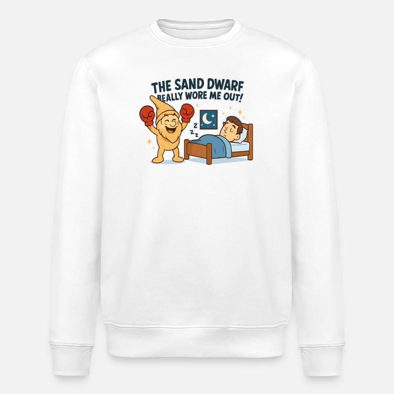 Der Sandzwerg schlägt zu ! - Stanley/Stella Unisex Bio-Sweatshirt ROLLER - Weiß